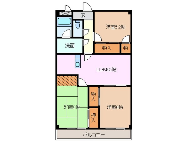 阿漕駅 徒歩27分 2階の物件間取画像